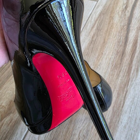 Christian Louboutin Bianca Black Patent Leather Pumps Eur. 36.5 - Picture 10 of 15